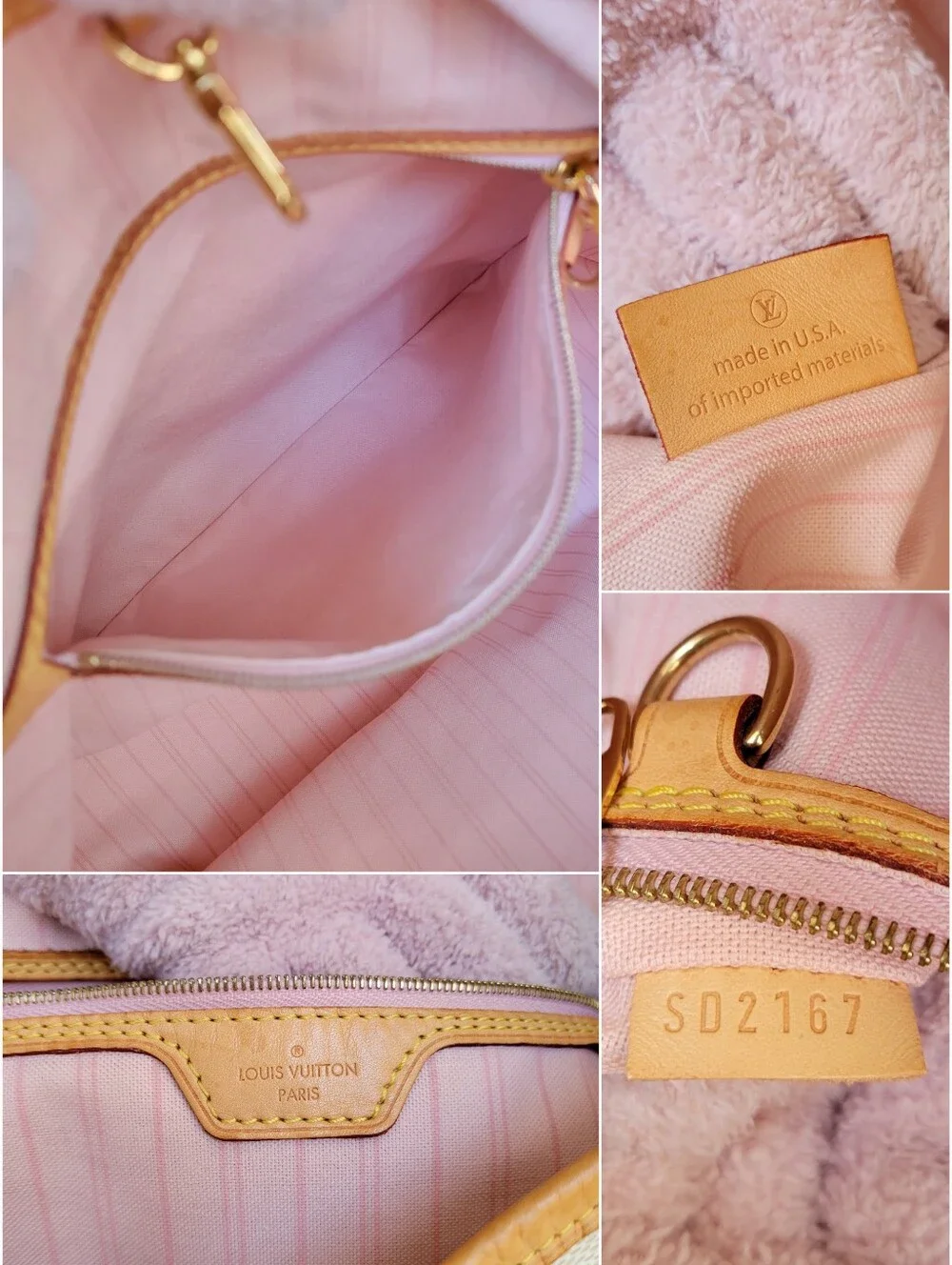BEAUTIFUL🩷 Louis Vuitton DELIGHTFUL MM Damier Azur Hobo Shoulder Bag